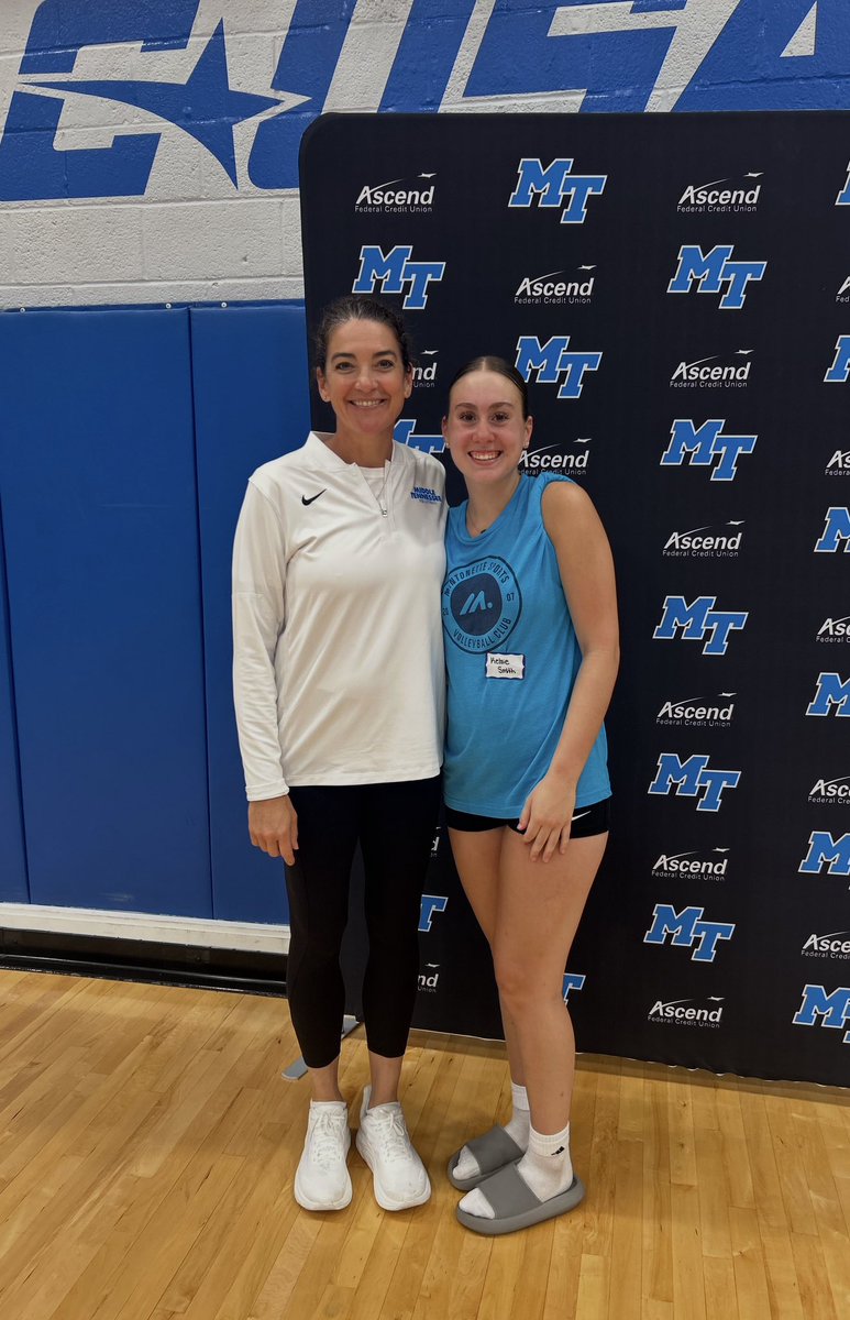 Kelsie Smith (@kelsiesmith26) on Twitter photo Thank you <a href="/MT_Volleyball/">Middle Tennessee Volleyball</a>, Coach Keckler, Coach Gomish and Coach Hastings for inviting me to your Elite Camp! I had a lot of fun and enjoyed visiting the campus.
#BLUEunited Thank you <a href="/MT_Volleyball/">Middle Tennessee Volleyball</a>, Coach Keckler, Coach Gomish and Coach Hastings for inviting me to your Elite Camp! I had a lot of fun and enjoyed visiting the campus.
#BLUEunited