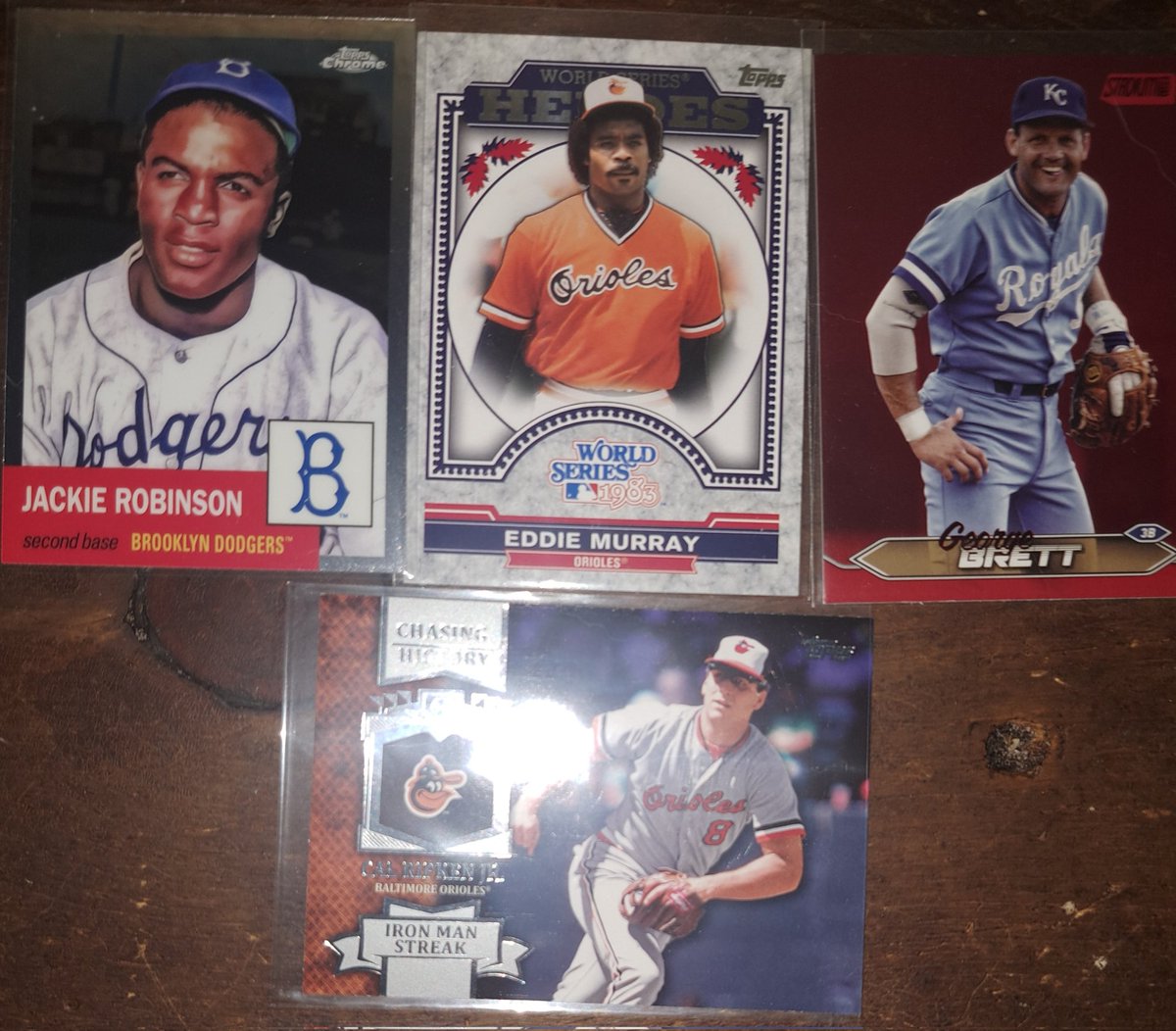 Thank you, <a href="/extrainnings/">Extra Innings</a>, for these sweet HOF legends from a recent giveaway. Especially love the Jackie, I only have 1 other of his cards. Everybody follow <a href="/extrainnings/">Extra Innings</a> if you're not. Thanks again