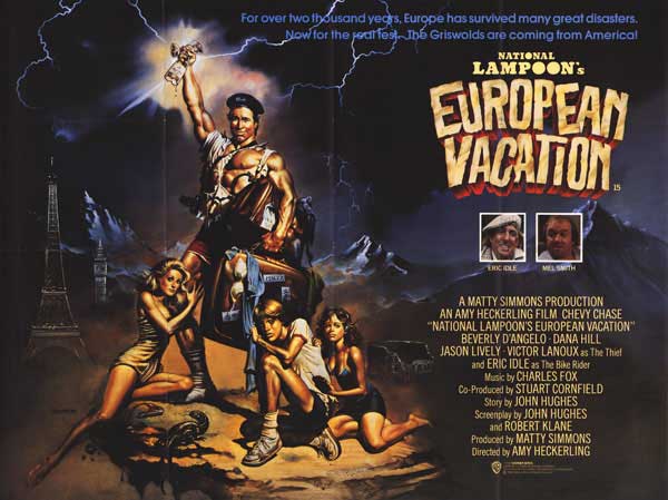 RealJimmyDavis's tweet image. July 26, 1985: 40 years ago, National Lampoon's European Vacation was released in theaters.