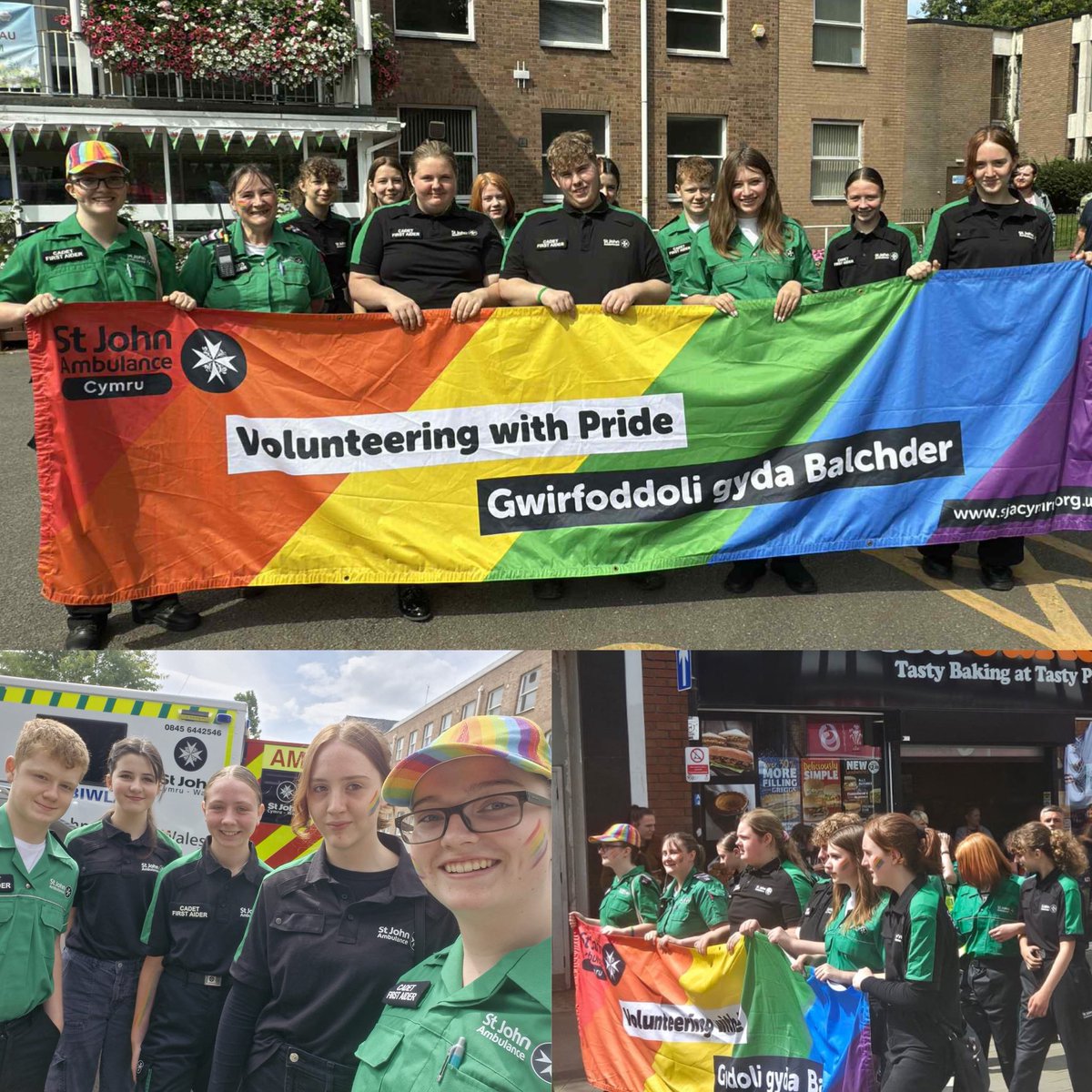 Today we have had Cadets from Wrexham and Deeside celebrating Wrexham Pride 🌈