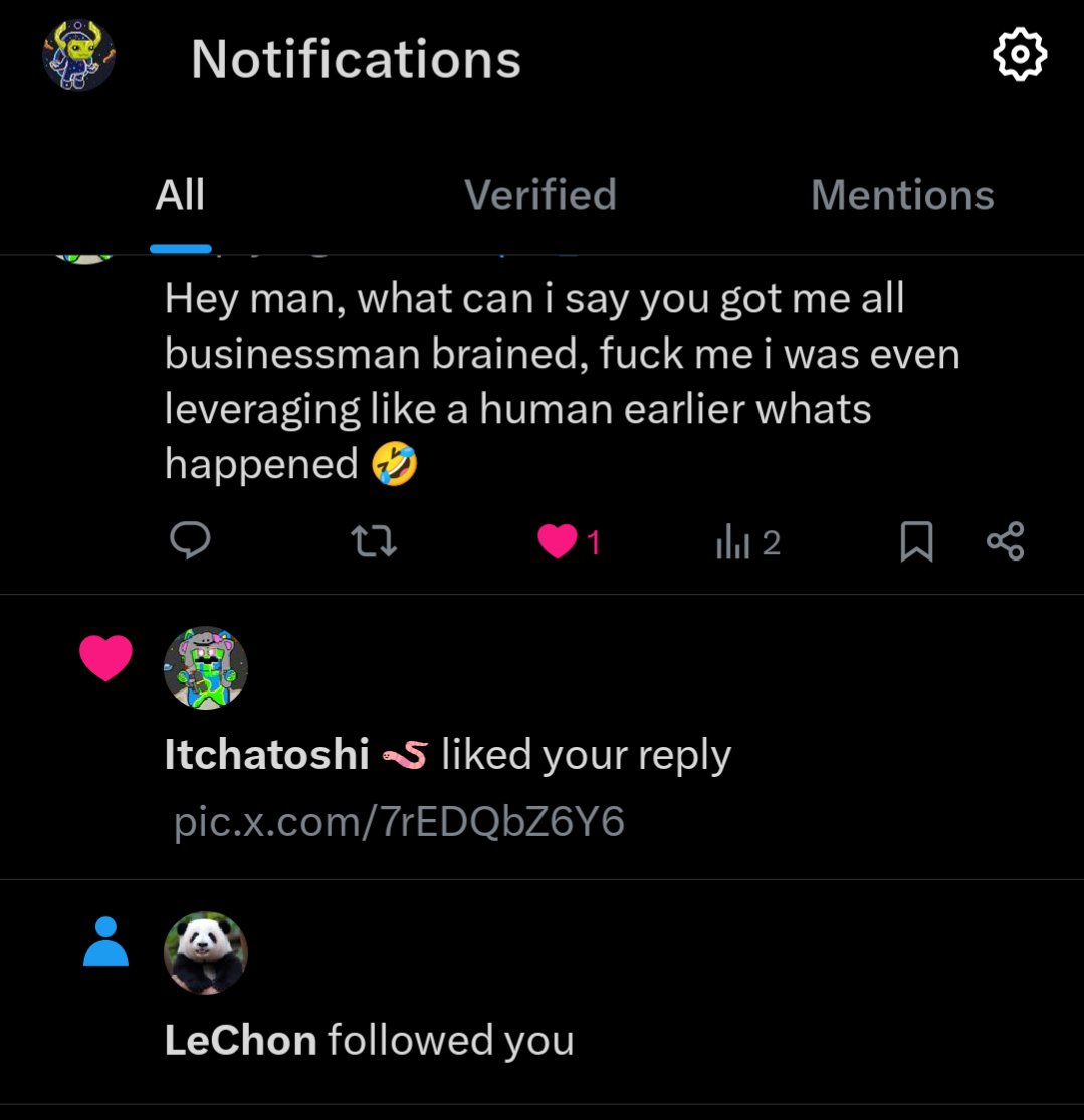 chapta_web3's tweet image. Feeling good, just got a follow from one of the most influential people in ordinals @Le_ch0n
Might be my alt, might not be
