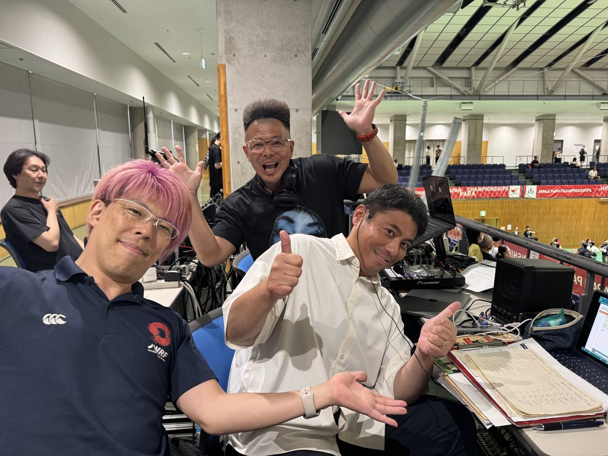 ジャパンパラを盛り上げてくれたMC 藤澤さん、DJ TAIJIさん、解説の峰島さん、ありがとございました😆✨

#車いすラグビー応援