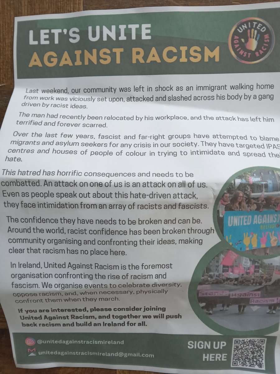 Good lively crowd on March Against Racism today in Dublin after the vicious attack on an Indian man in Tallaght last weekend  ..  Good to see the tricolour being carried taking it back from the far right and Racists  ..