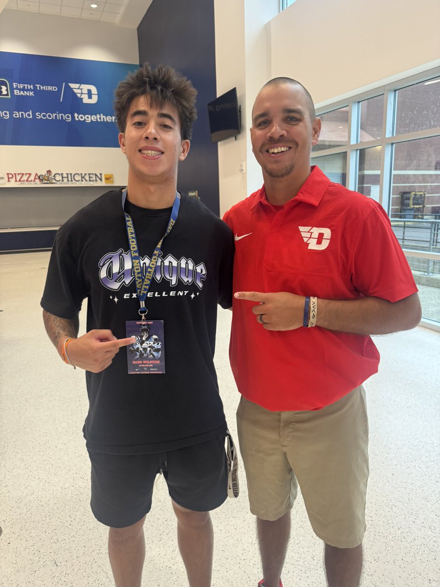 Gabe Wilburn (@gabewilb26) on Twitter photo Had a Great time <a href="/DaytonFootball/">Dayton Football</a> was great learning about the Winning tradition and touring the incredible campus and facilities! Thank you <a href="/John_bowes_/">John Bowes</a> & <a href="/CoachHorch/">Scott Horcher</a> for making it a good time! Cant wait to be back.
<a href="/_JaredDTucker/">Jared Tucker</a> <a href="/bobmullins33/">Bob Mullins</a> Had a Great time <a href="/DaytonFootball/">Dayton Football</a> was great learning about the Winning tradition and touring the incredible campus and facilities! Thank you <a href="/John_bowes_/">John Bowes</a> & <a href="/CoachHorch/">Scott Horcher</a> for making it a good time! Cant wait to be back.
<a href="/_JaredDTucker/">Jared Tucker</a> <a href="/bobmullins33/">Bob Mullins</a>