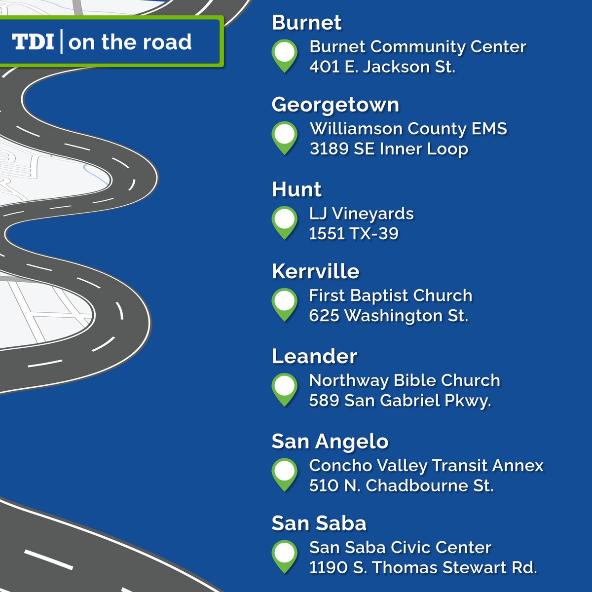 Texas flood victims with insurance questions can call TDI's Help Line or visit us at a Disaster Recovery Center. bit.ly/FEMA-0725-DRCs

Help Line:
☎️ 800-252-3439
⏰ 8 a.m.-7 p.m. Daily
9 a.m.-5 p.m. Weekends.
bit.ly/TDI-help