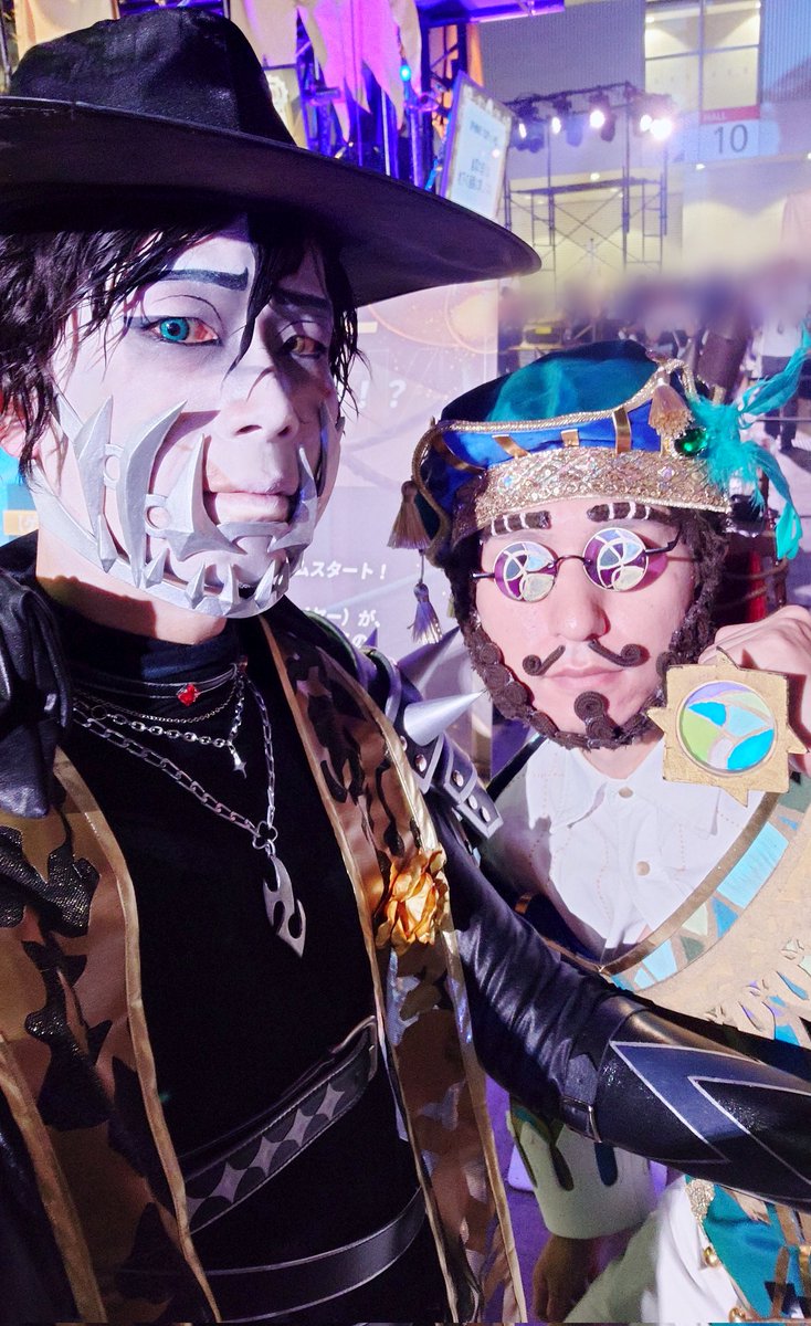 hide_OMEGA's tweet image. #第五人格7周年 
#第五人格DigDigSeven #コスプレ
公式で頑張ってた相互さん達と📸
雑貨商:きょへ @cos_khy
ボンボン:晴原ハルカ @haruharuharu003
機械技師:オバケのQ @oba_9chan
バッツマン:まじめ @majime003
泥棒:ティム @Cosplayism
長時間お疲れ様でした〜(´ー｀)ノ
