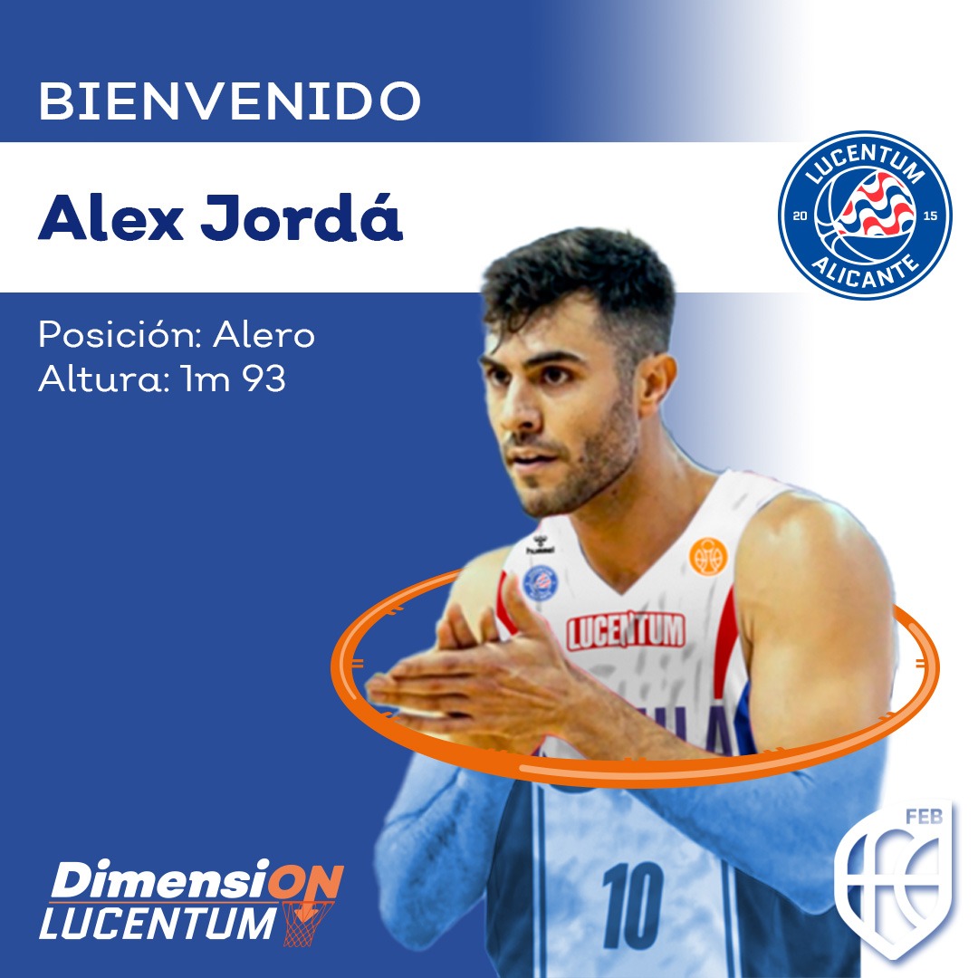 FundLucentum's tweet image. 🆕✍🏻 Este año juegas en casa, Álex Jordá 🏠
💙¡Bienvenido @Jorda_14!
📝El escolta alicantino se suma al proyecto del HLA Alicante 2025/26
➕ fundacionlucentum.com/alexjorda/
