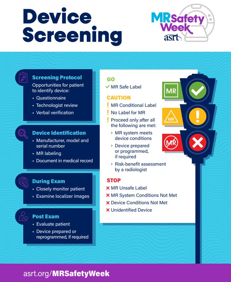 UKY Radiology (@ukyradiology) on Twitter photo Not all implanted devices are created equal and must be carefully evaluated for their ability to undergo scanning. Newer devices are more likely to be safe in the MR scanner, though under very strict settings. Thanks for joining us for this year's MR Safety Week! 👋 #mrsafetyweek Not all implanted devices are created equal and must be carefully evaluated for their ability to undergo scanning. Newer devices are more likely to be safe in the MR scanner, though under very strict settings. Thanks for joining us for this year's MR Safety Week! 👋 #mrsafetyweek