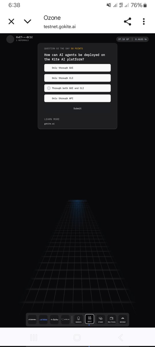"Kite AI supports both GUI and CLI to make agent deployment flexible for all user levels."
<a href="/GoKiteAI/">KITE AI</a> #KiteAI #OzoneTestnet <a href="/KiteAI_Intern/">PoKi - Kite AI</a> <a href="/ChiZhangData/">Chi Zhang</a>