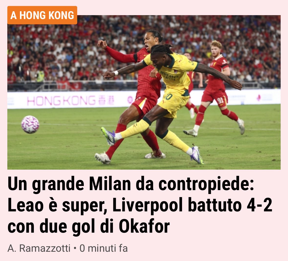 Esageratamente presto per trarre qualsiasi conclusione, di sicuro molto tardi perché quelli che lo hanno trattato per anni come un vecchio rincoglionito gli chiedano scusa. 

#Allegri