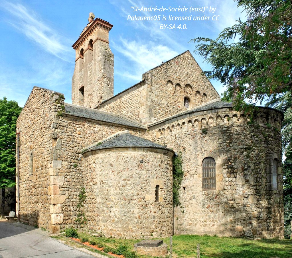 tsEmma15's tweet image. Church of Saint-André-de-Sorède in Saint-André, #France
The church is a Romanesque structure with a single nave and a semicircular apse.
The church's interior retains many medieval features, including ornate capitals and stonework.