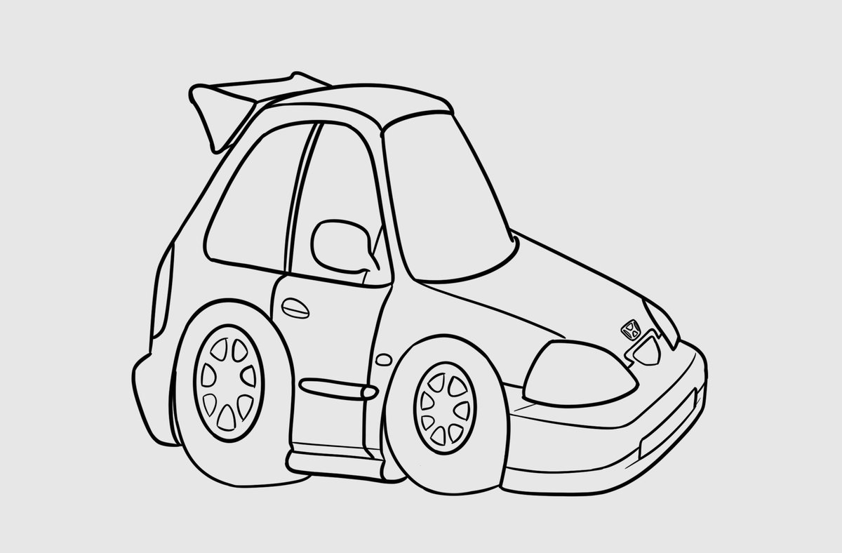 DrawnToDrive's tweet image. GM! Happy Saturday! 🤙🏻

New carTOON I’m working on. 🚗