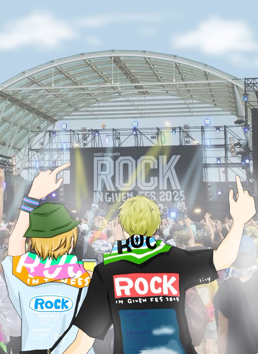 lilynosub's tweet image. #akhr版深夜の60分一本勝負
お題「青春」
といえば夏フェス🎸🥁🎹🎤🌞🌴
演者側がこっそり観客に紛れてフェス参加してる姿が病的に好きですわたし。
私の青春思い出写真に映り込んで頂きました📸