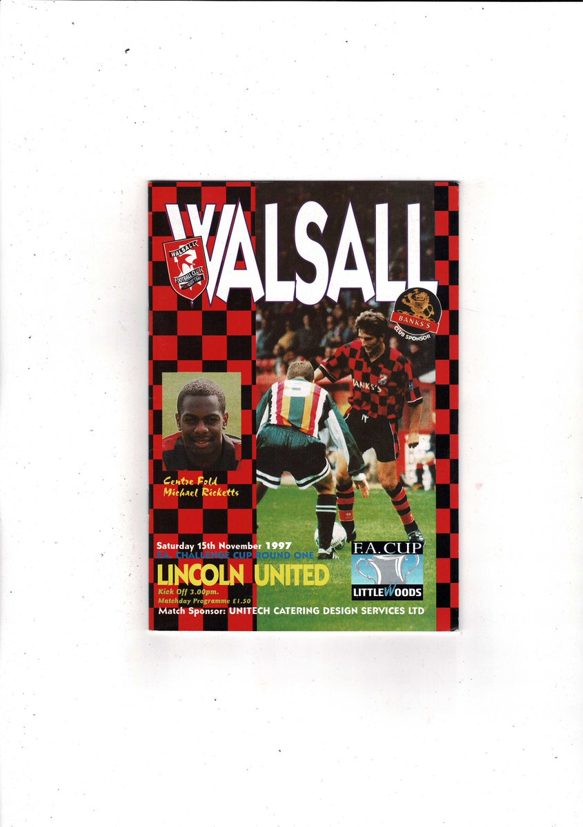 bobsprogrammes's tweet image. Walsall v Lincoln United FA Cup Football Programme 1997/98
£3 + Postage
Now available @ bobsprogs.com
@WFCOfficial @WFCOfficial @LincolnUnited @LincolnUnitedFC @nonleagueshow @NonLeagueBlogs @NonLeagueCrowd @NonLeaguePaper