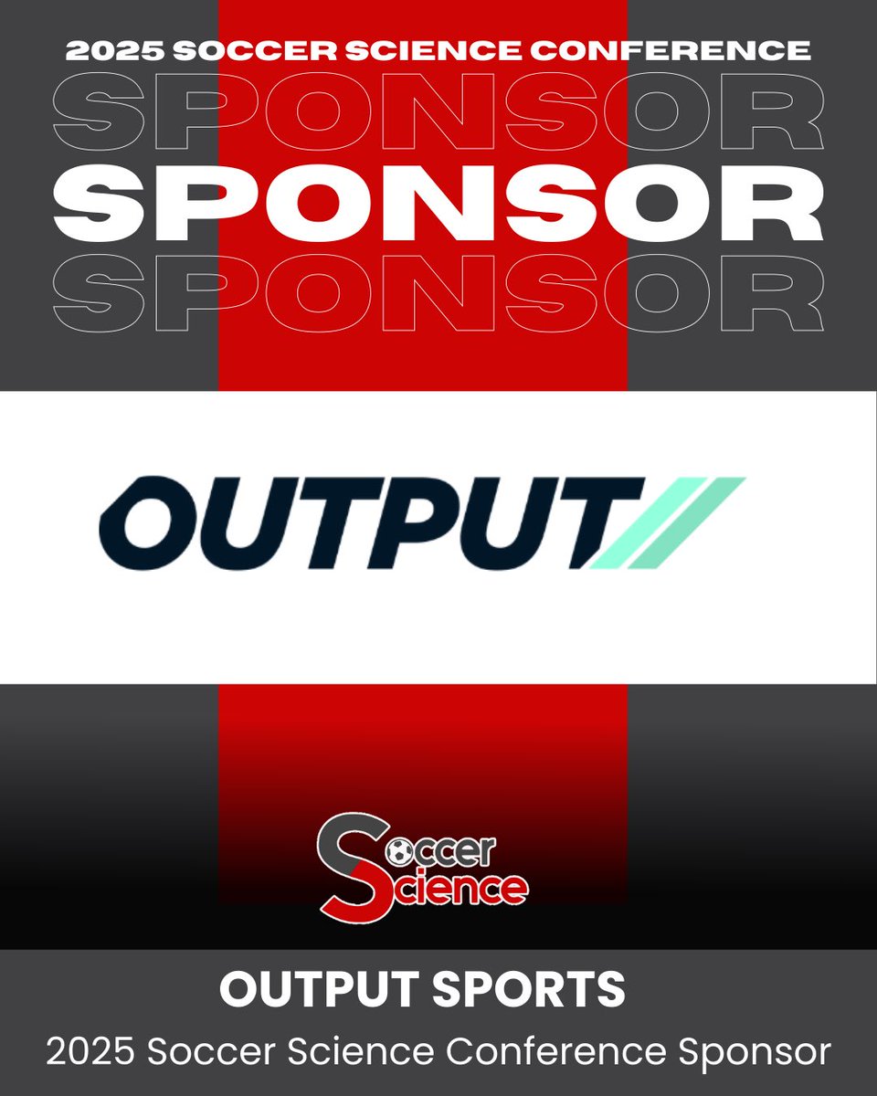 🚨 SPONSOR ANNOUNCEMENT 🚨 

We’re delighted to announce that another of our long term partners will be returning to the Soccer Science conference.

Welcome back Output Sports 🤝 

#SOCSCI25 

📅 27/8/25
📍 SGP
🎟️ shorturl.at/9gvJs