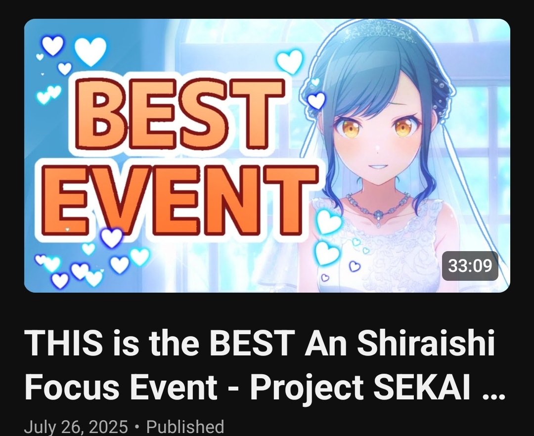 RADderWEEKEND's tweet image. HAPPY AN DAY!!!!! ๐๐in celebration I decided to make my first ever prsk video essay to express some of my love for her character and a particular event!! Give it a watch if you'd like :)
๐: youtu.be/FxH8GP5SKBQ?siโฆ