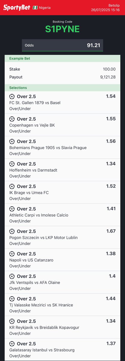 DenaroFreeBets's tweet image. 400 odds 👉🏽 KV66WP
100 odds 👉🏽 S1PYNE