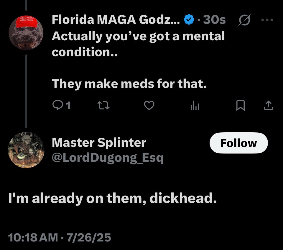 Admits he’s on medication for his mental health illness..
