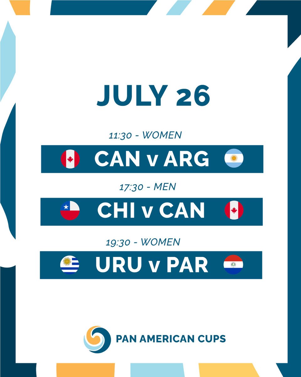 Who’s playing today? 👇 Day 3 schedule

#PAC2025 #PanamHockey