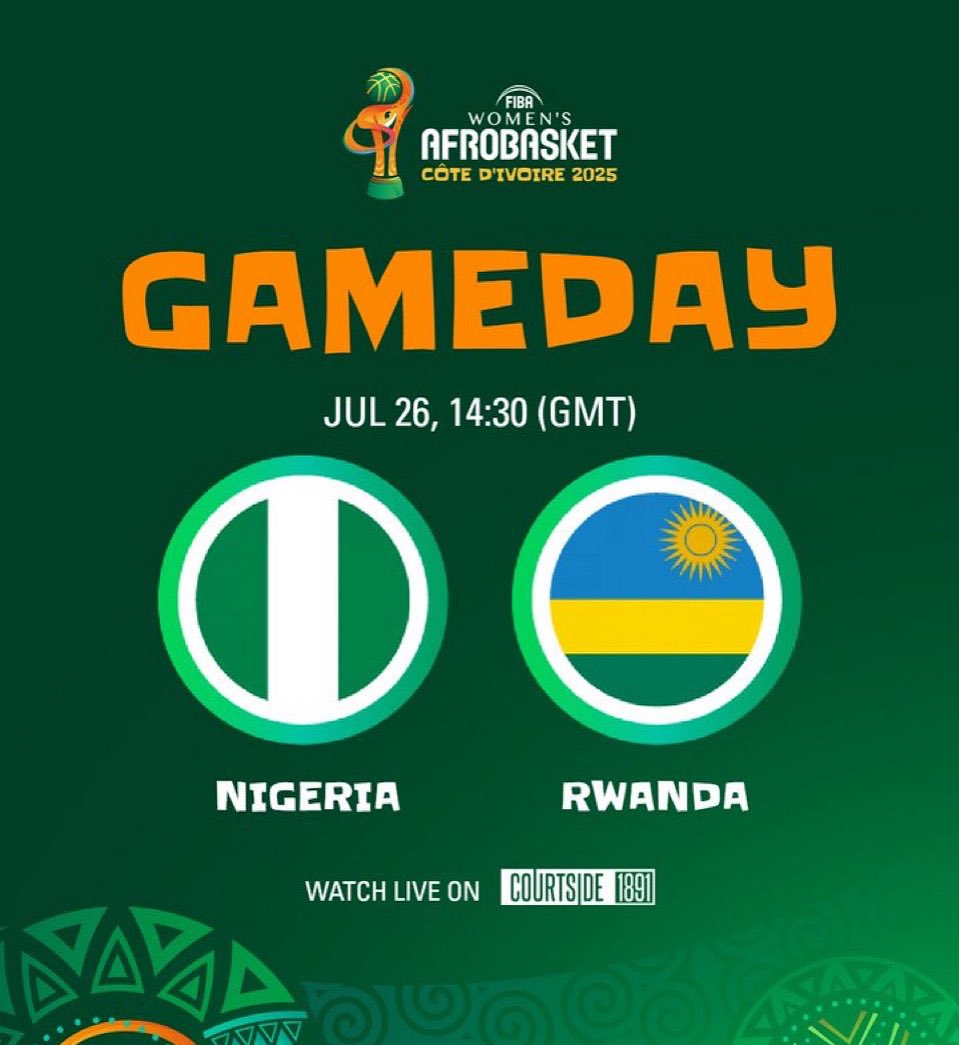 BballNaija (@bballnaija) on Twitter photo <a href="/DtigressNG/">DTigress</a>’s first game of the 2025 <a href="/afrobasketwomen/">FIBA Women's Afrobasket</a> tips off in 10mins.
You can watch on <a href="/StarTimes_Ng/">StarTimes Nigeria</a> <a href="/DtigressNG/">DTigress</a>’s first game of the 2025 <a href="/afrobasketwomen/">FIBA Women's Afrobasket</a> tips off in 10mins.
You can watch on <a href="/StarTimes_Ng/">StarTimes Nigeria</a>