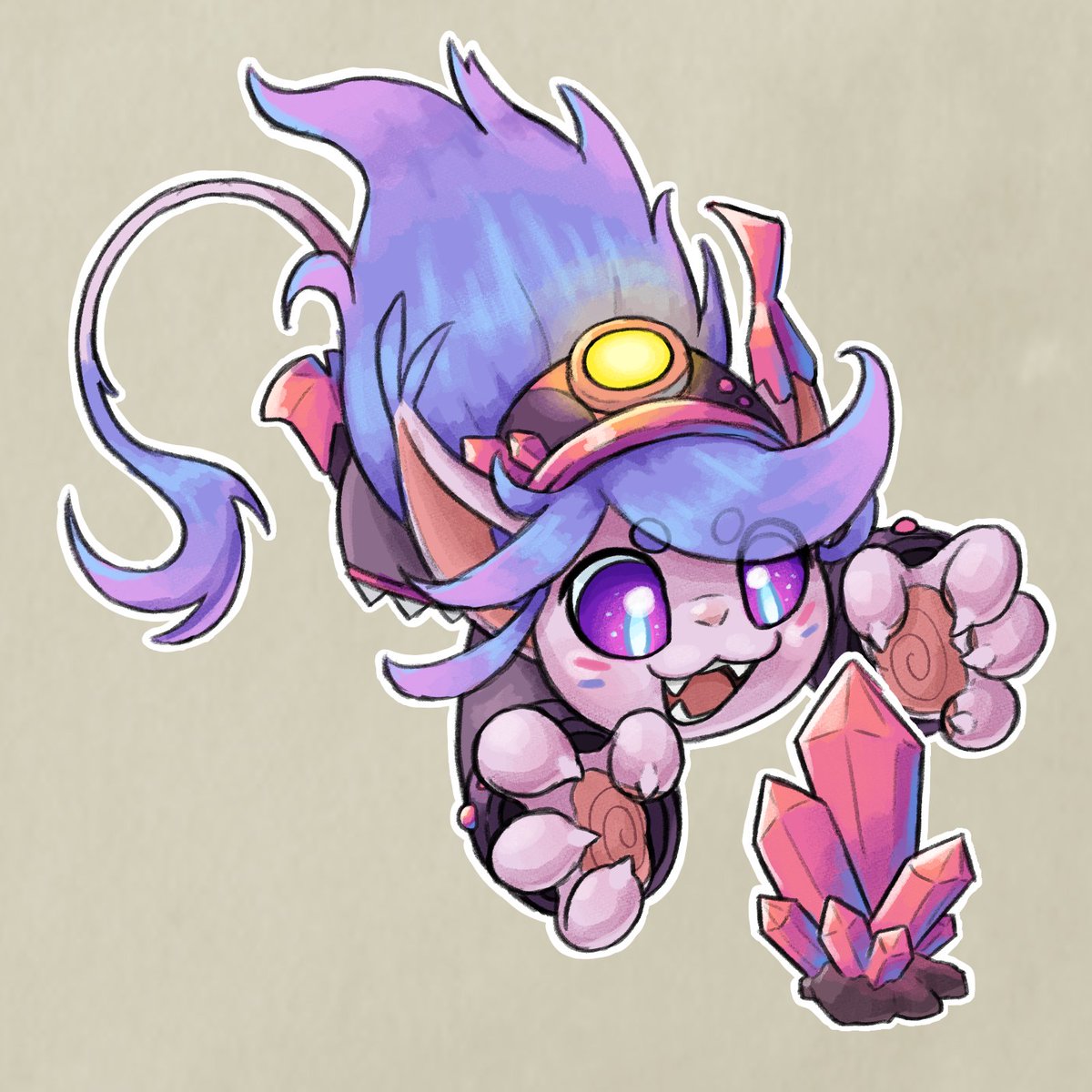 FossilFace_MH's tweet image. Tenth attack of #artfight2025 is for @PsephRain8!!!
Featuring their titular Pastel Gremlin! Pseph is an amazing artist so go follow them NOW!