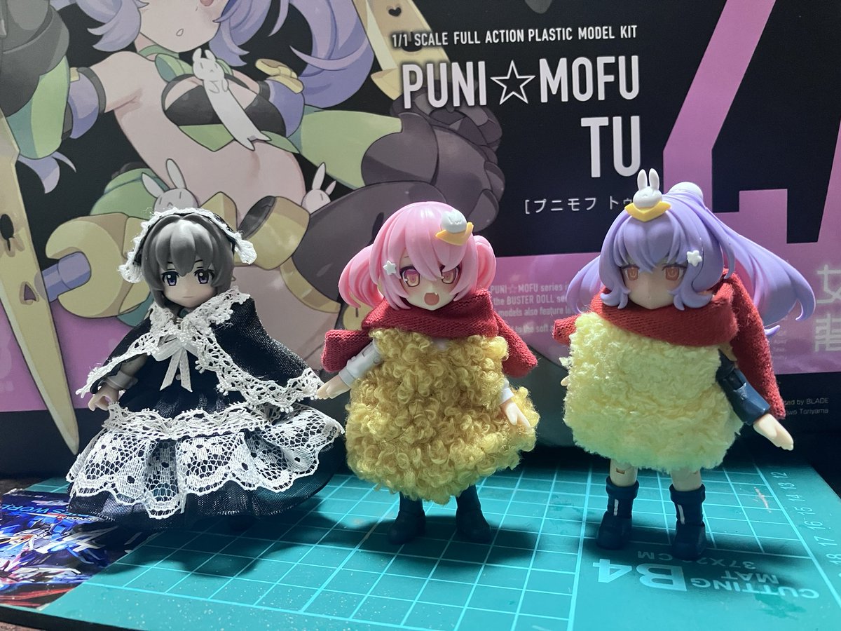 kassyo1244's tweet image. #みたらしふく
マオちゃんトゥちゃんをえびふりゃ🦞えびてん🍤合わせで入れ替え。
メイドさんもすくな氏のドレスにてお嬢様にドレスアップ✨
(本日のノルマ達成)