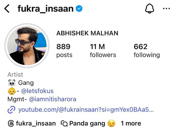 RCB ❤️ (@rcb___18) on Twitter photo Congratulations for 11M on instagram 🎉👏
#AbhishekMalhan #FukraInsaan #PandaGang
<a href="/AbhishekMalhan4/">Abhishek Malhan</a> Congratulations for 11M on instagram 🎉👏
#AbhishekMalhan #FukraInsaan #PandaGang
<a href="/AbhishekMalhan4/">Abhishek Malhan</a>
