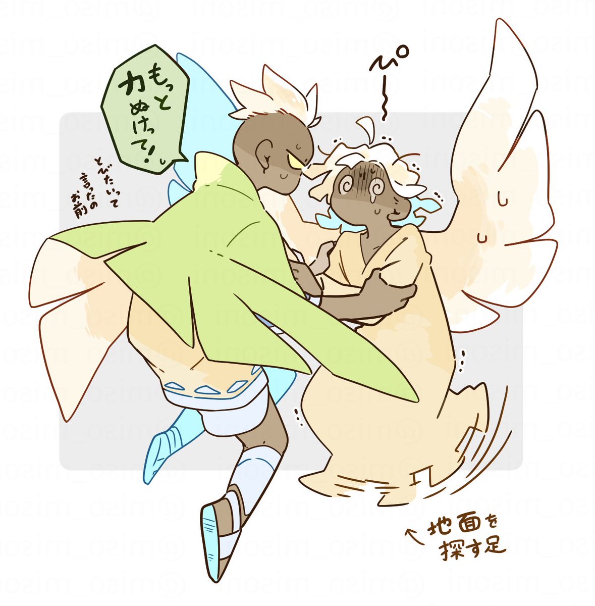miso_misoni's tweet image. 飛ぶ練習。

 #1日できれば1ラクガキ