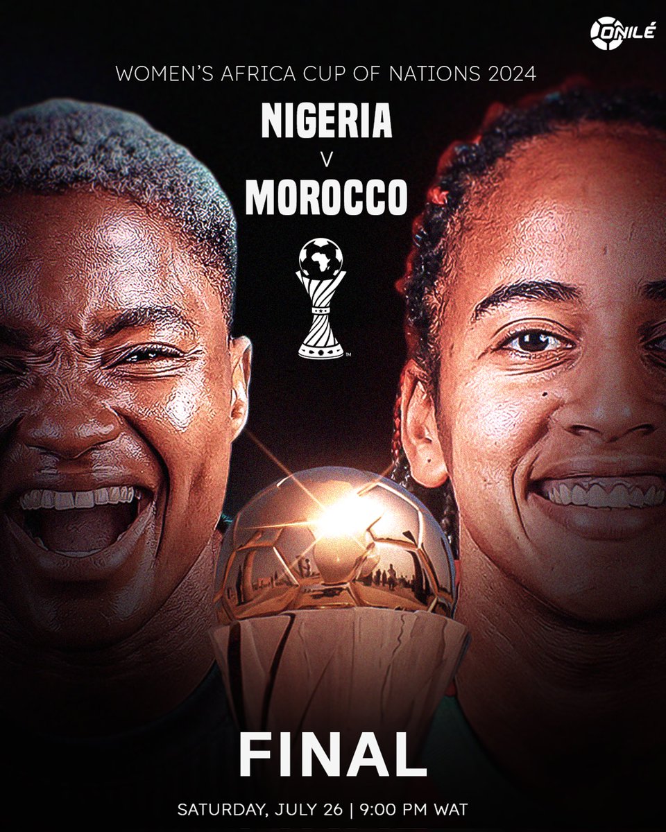 MrOnile_'s tweet image. A chance for the Super Falcons to make it 1⃣0⃣ WAFCON titles tonight ⌛ 🇳🇬
Predict the first goalscorer in this match to win something light 👌
Follow, RT & add #OnilePredict to your comment.
#Onile #WAFCON2024