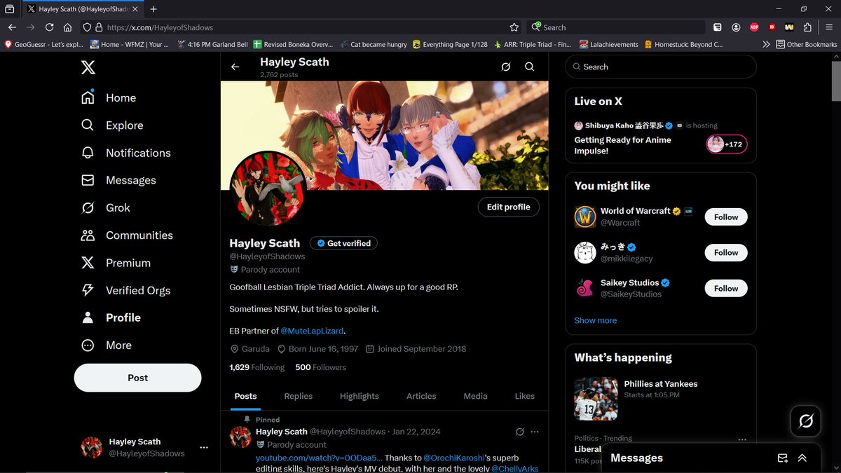Oh! I have no idea how many of them are bots, but I've hit 500 followers!