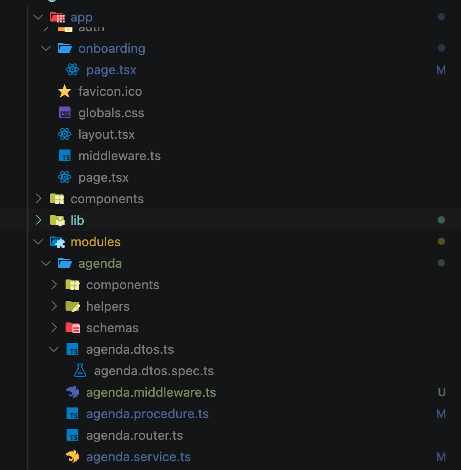 mnigos0's tweet image. Recently I started combining nextjs with modular approach. I'm getting huge inspirations from nestjs. Everything is built around trpc. It feels like I'm creating my own framework. I will create a reusable template with documentation soon. Maybe later also a cli?