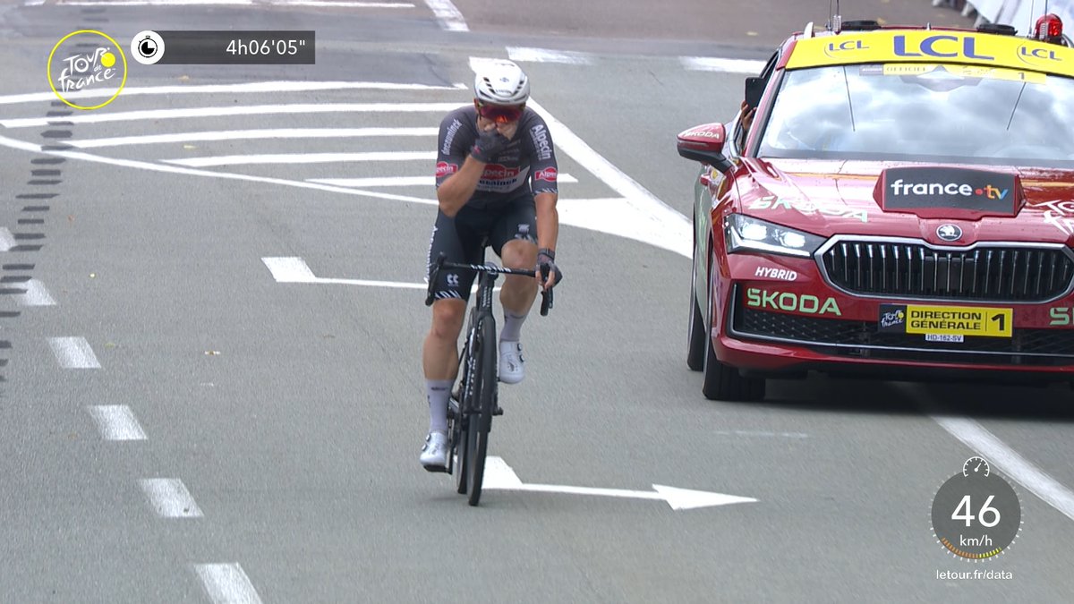 Stroppa_Del's tweet image. Caden Groves wins stage 20! #TDF2025