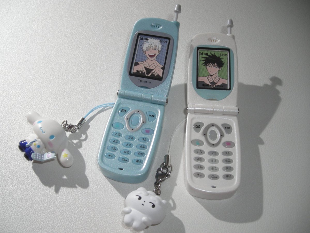 서로 닮은 키링 달고 다니는 고후시같다