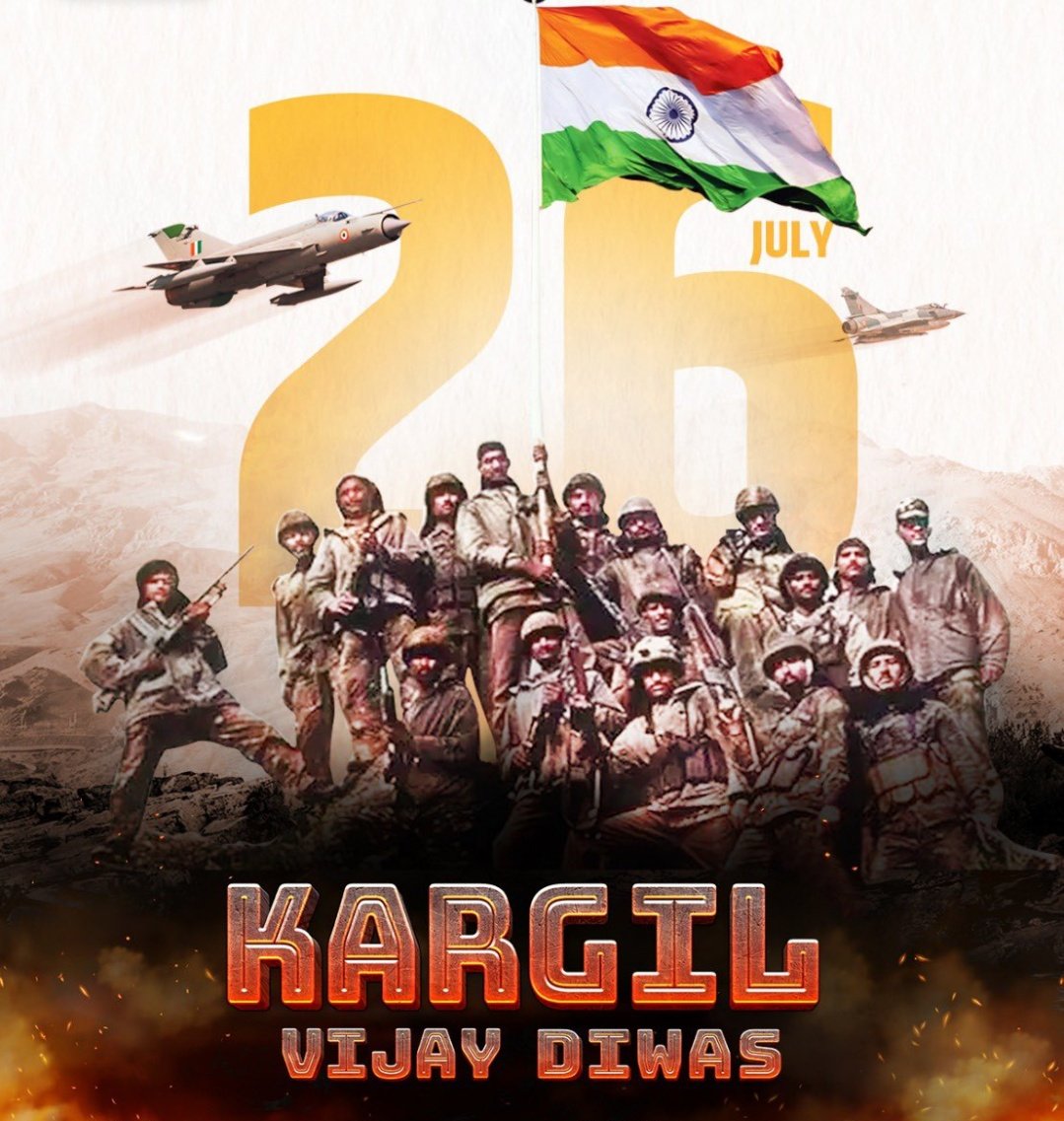 ना झुके, ना डरे, ना रुके
कारगिल के शूरवीरों ने शौर्य, बलिदान और राष्ट्रभक्ति की ऐसी अमिट कहानी लिखी
जो हर भारतीय के हृदय में सम्मान और गर्व बनकर धड़कती है
आइए नमन करते है उन वीरों को #KargilVijayDiwas
#कलयुगमें_सतयुग_कीशुरुआत_भाग1
Watch Factful Debates YouTube