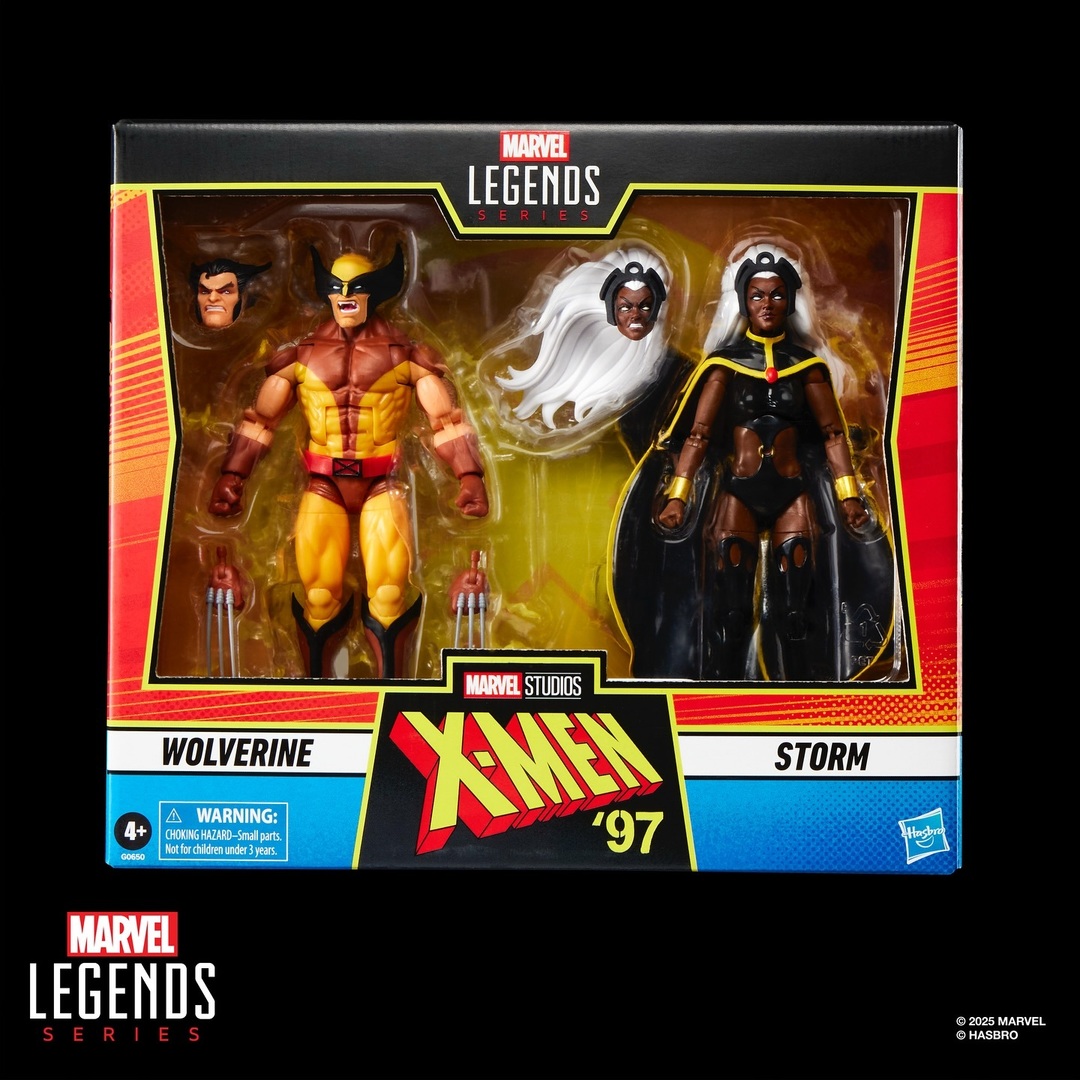 MARVEL LEGENDS SERIES WOLVERINE AND STORM
(HASBRO | Ages 4 and Up | Approx. Retail Price: $49.99 | Pre-order on August 20 at 1PM ET on Hasbro Pulse; available Fall 2025)

Storm is an Egyptian goddess with the mutant ability to control the weather at will… instagr.am/p/DMkv_stM0tR/