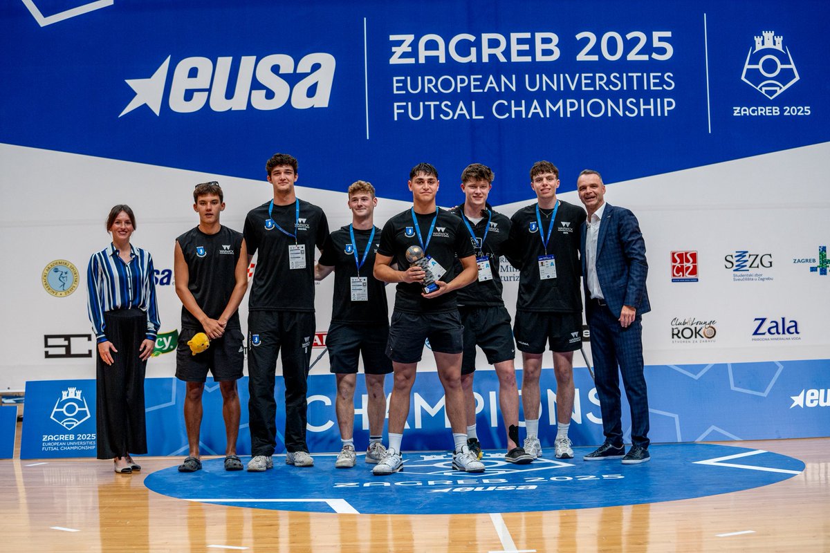 🏆 MEN’S COMPETITION
🥇 Azerbaijan Sport Academy 🇦🇿
🥈 University of Valencia 🇪🇸
🥉 University of Castilla-La Mancha 🇪🇸

MVP: Jorge Arechaga Lull
Best GK: Aghaseyid Gasimov
Top Scorer: Mario Garcia Sanchez (14)
Fair Play: University of Warwick 🇬🇧

#Zagreb2025 #EUCFutsal