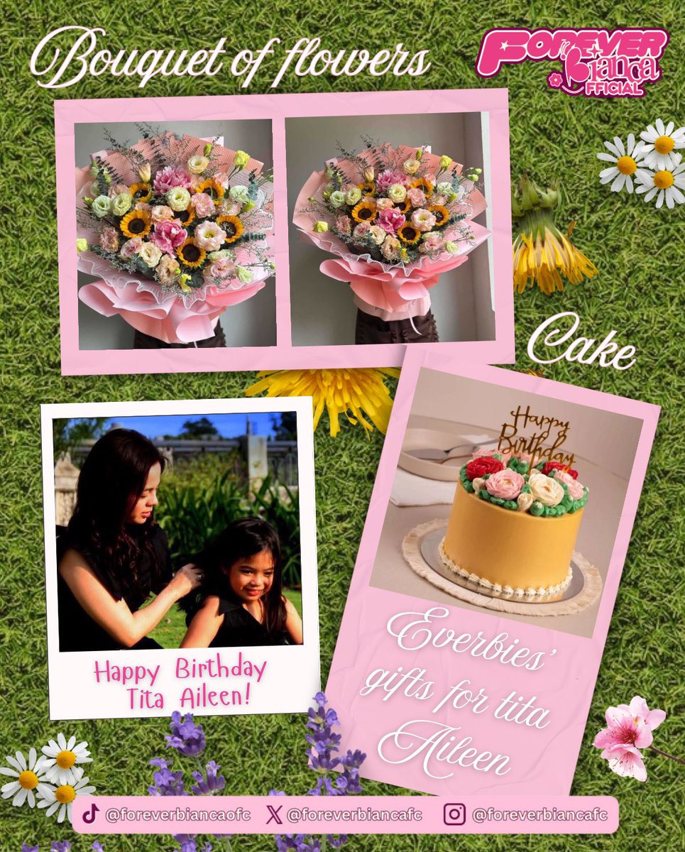 ForeverBiancaFC's tweet image. 𝐇𝐚𝐩𝐩𝐲 𝐁𝐢𝐫𝐭𝐡𝐝𝐚𝐲, 𝐓𝐢𝐭𝐚 𝐀𝐢𝐥𝐞𝐞𝐧!

We hope that your special day is filled with love and laughter with your loved ones. We sent a simple gift to brighten your day with a little love - just some flowers and cake as for you in this special day.

We are so grateful…