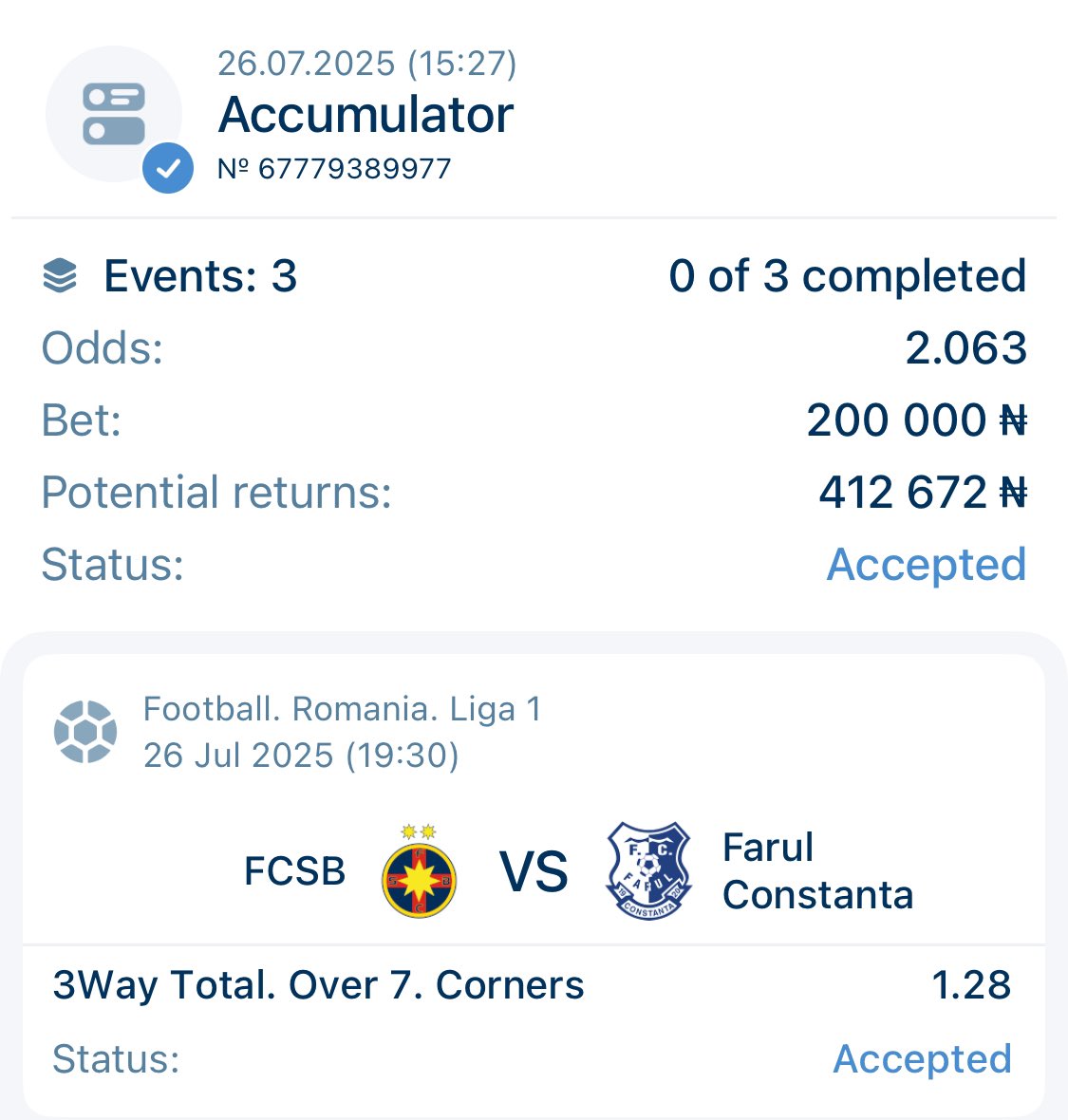 ADT_Freetips's tweet image. Bet of the Day on 1xBet 💥💥 💥
Code 👉 HPAZF
Don't have 1xbet account?
Register here👉 1xplayers.com/Rx24vBYB
Use promo code 👉 ADT1X