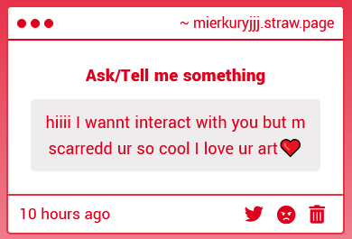 mierkuryj's tweet image. think of me as a little spider. i&apos;m probably much more scared of you than you are of me LOL and thank you sm!!