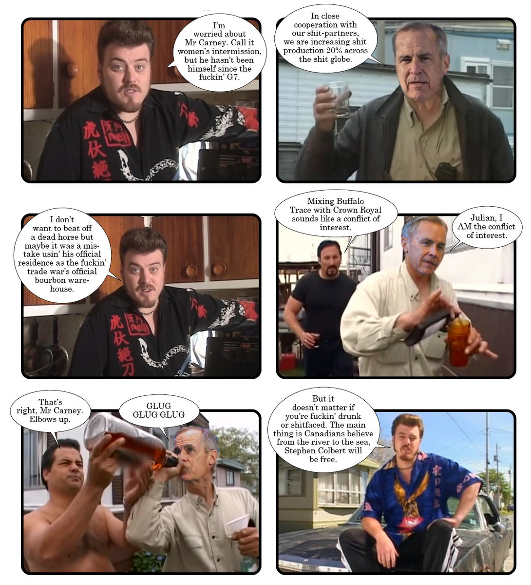 JeffWellsRigInt's tweet image. Mr Carney Gets Shitfaced
