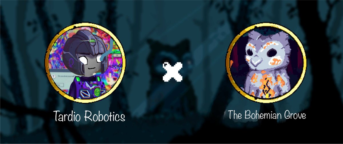 The Bohemian Grove 🦉 (@web3_bohemians) on Twitter photo We are thrilled to announce our collaboration with
<a href="/TardioRobotics/">Tardio Robotics</a>
Join our discord server for more whitelist opportunities! discord.gg/4jGqNwjGb3 We are thrilled to announce our collaboration with
<a href="/TardioRobotics/">Tardio Robotics</a>
Join our discord server for more whitelist opportunities! discord.gg/4jGqNwjGb3