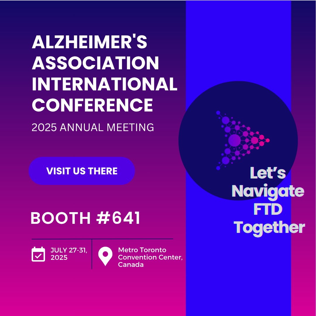 We’re headed to #AAIC2025!
Visit <a href="/progranulin_nav/">Progranulin Information Navigator</a> at Booth #641 to learn how we're supporting FTD families with free genetic testing, counseling &amp; research tools.
📅 July 27–31 | 🏬 Toronto, CA
🤝 Let’s Navigate FTD Together.
🔗 progranulinnavigator.org
#FTD #AlzheimersAwareness