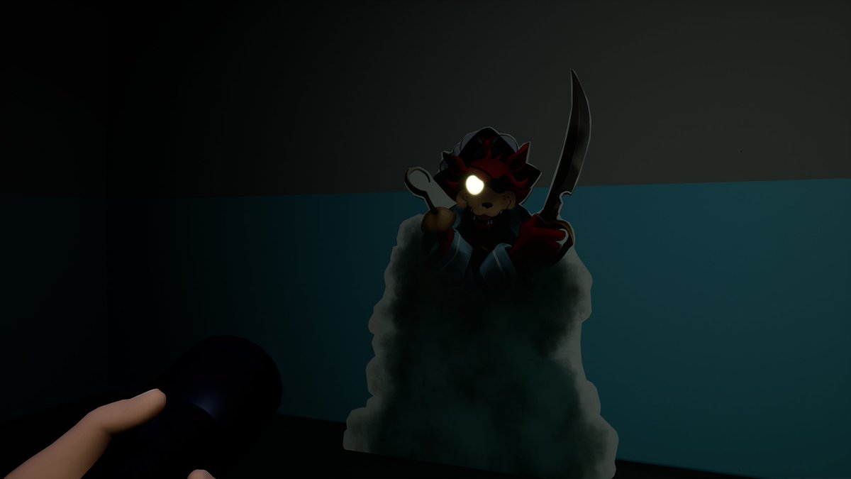Garr3nc3's tweet image. Btw is there a lore reason why flashing the faz cam on these cutouts make then glow and open the door that leads to Sun's room? Like I get for gameplay it's to make Sun's room harder to get, but like lore rise what is the reason.