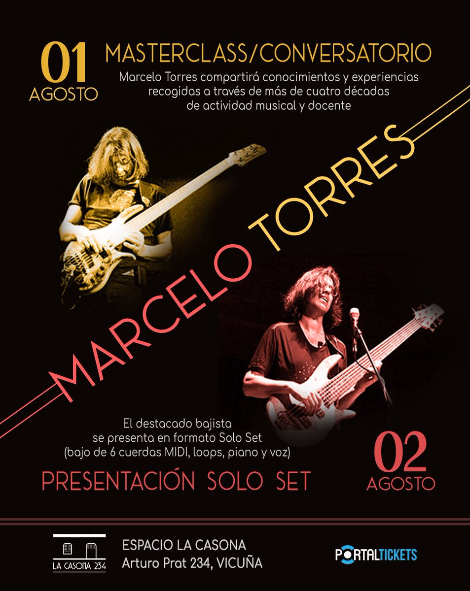 #MarceloTorres visitará el Valle del Elqui para concierto y masterclass. Reconocido bajista argentino tocó con Spinetta, Lito Vitale, Indio Solari y más I <a href="/rockaxisoficial/">Rockaxis</a> 

rockaxis.com/vanguardia/not…