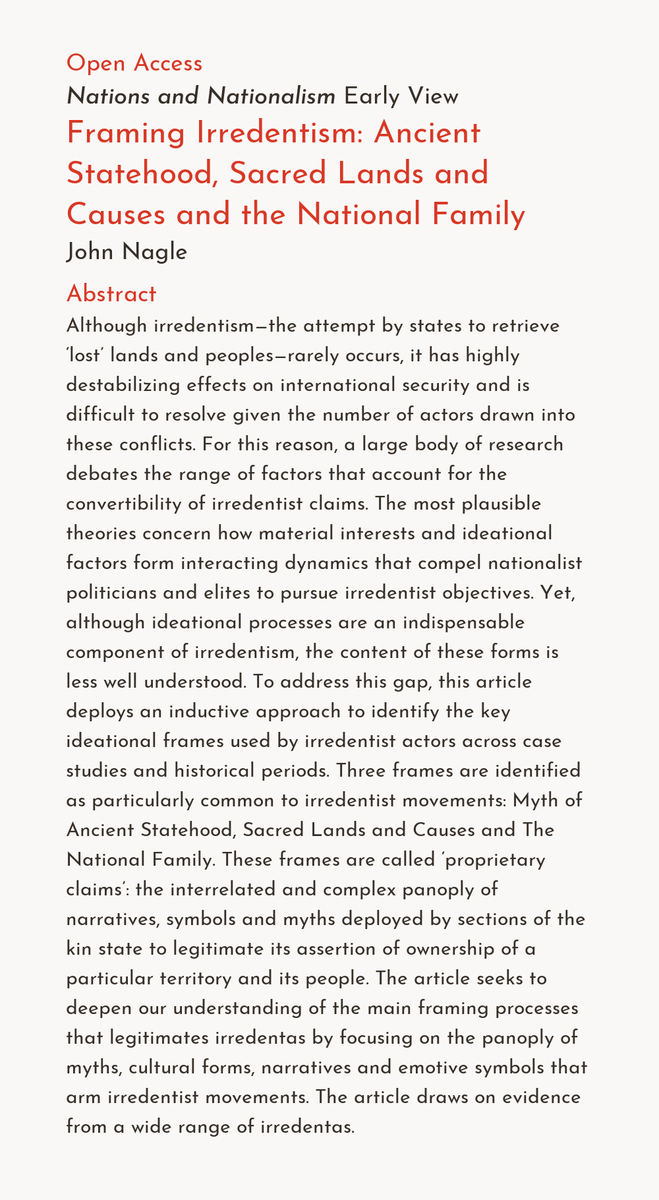 Nations & Nationalism tweet media