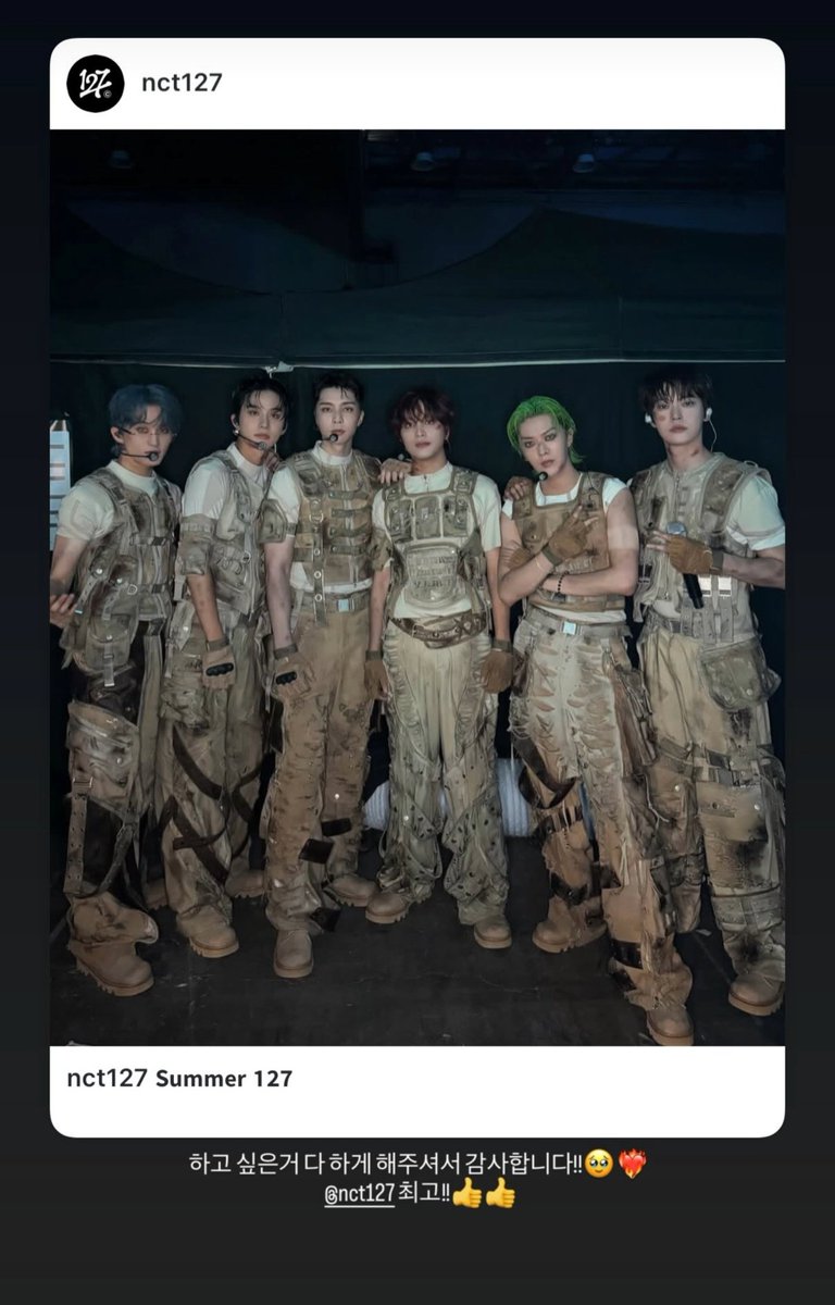city_4_N's tweet photo. 오늘 의상에 탄 자국 127 비주얼 디렉터님이 직접 다 하셨나봐🥺 하고 싶은 거 다 하게 해주셔서 감사하다는데 계속 하고 싶은 거 다 하셨으면 좋겠다.........🙏 https://t.co/dgd1srJjw8