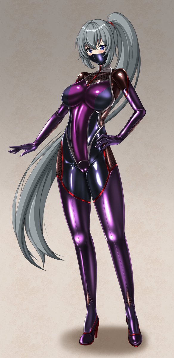 今まで描いた対魔忍風衣装のオリジナル娘 