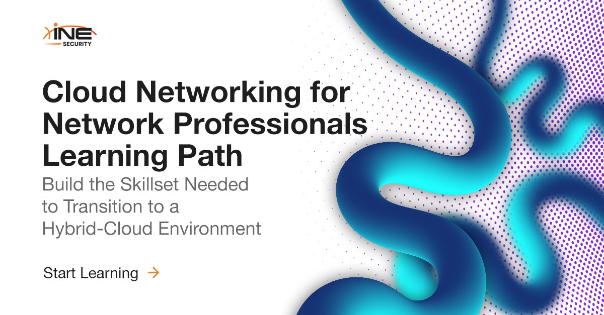 ine's tweet image. ☁ INE&apos;s Learning Path helps students transition to a hybrid-cloud environment with content like:
➡️ Intro #cloudconcepts
➡️ Basic &amp;amp; advanced #cloudnetworking
➡️ Connecting on-premises environment to the cloud

🙌 Start training! bit.ly/40tw8RK