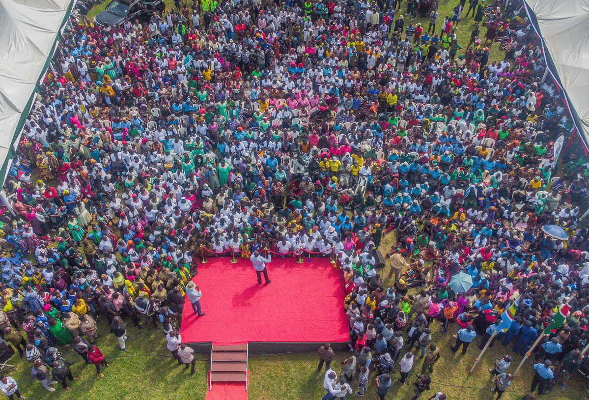 HonWetangula's tweet image. Today, at Posta Grounds in Kanduyi, Bungoma County, I affirmed my support for President William Ruto’s re-election, recognising his commitment to fair resource distribution and transformative projects nationwide.
In Bungoma alone, we’ve seen a new passport centre, Masinde Muliro…