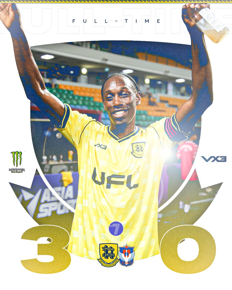 FULL-TIME | <a href="/Soccer7sSeries/">Soccer7sSeries</a> 🇸🇬
#️⃣ 3-0 <a href="/albirex_pr/">アルビレックス新潟</a> 

Another dominant display sees the Tags top the group and progress to tomorrow’s KO rounds of the cup 🏆

#UPTHETAGS